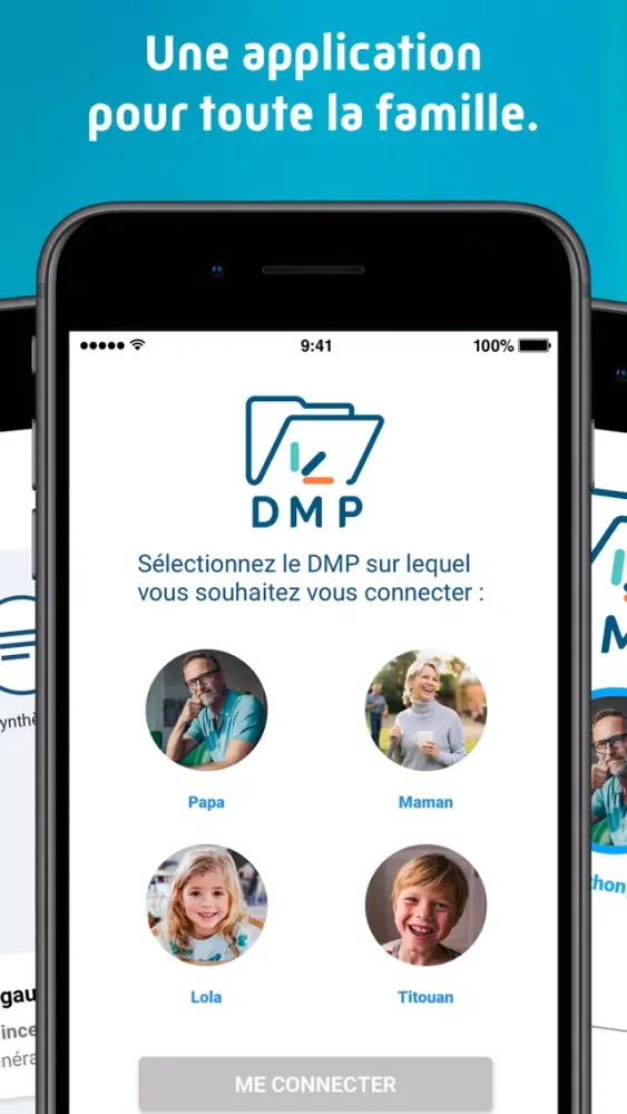 Screenshot di DMP : Dossier Médical Partagé