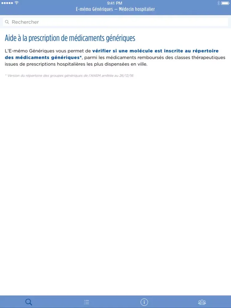 E-mémo Génériques iPad  স্ক্রিনশট
