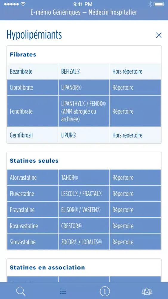 E-mémo Génériques স্ক্রিনশট