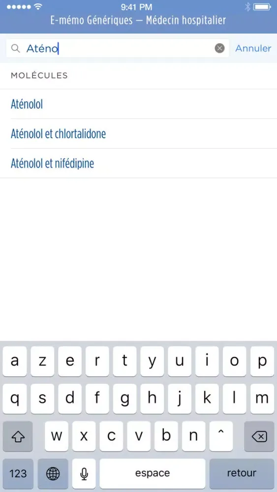 E-mémo Génériques স্ক্রিনশট