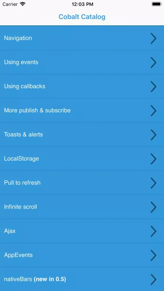 Capturas de pantalla de Catalog Cobalt
