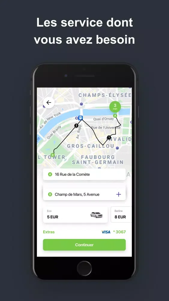 Screenshot di Hoppla - VTC & TAXI in Paris