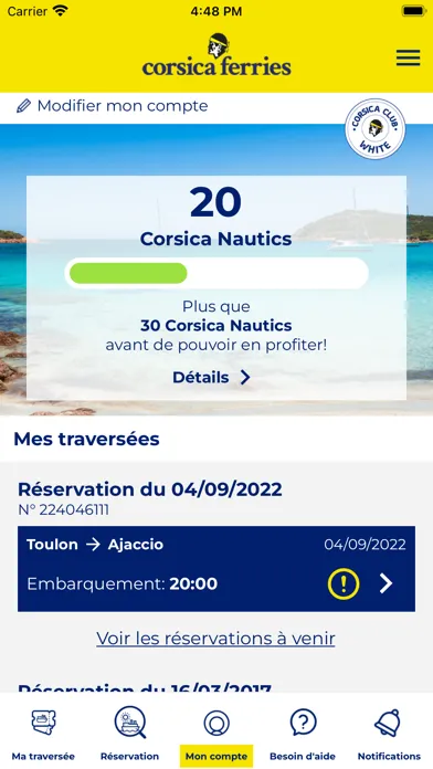 Corsica Ferries スクリーンショット