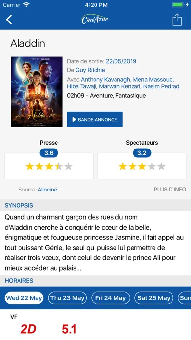 CinéAzur应用截图