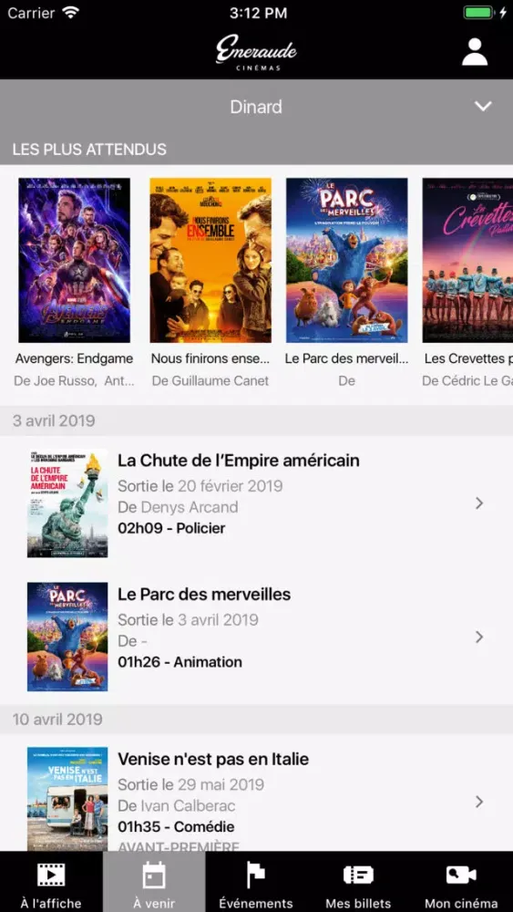Émeraude Cinémas स्क्रीनशॉट