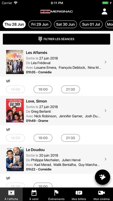 Captures d'écran de Ciné Mérignac