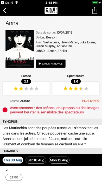 Screenshot di Ciné-Passion