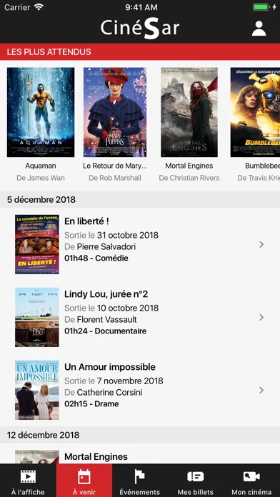 Ảnh chụp màn hình của CinéSar