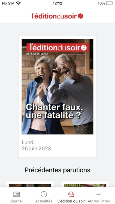 ภาพหน้าจอของ Le Courrier de l'Ouest Journal