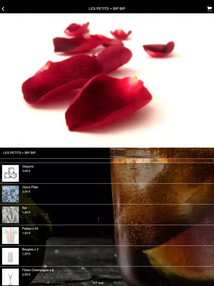 Tangkapan layar Bip Bip Apéro iPad 