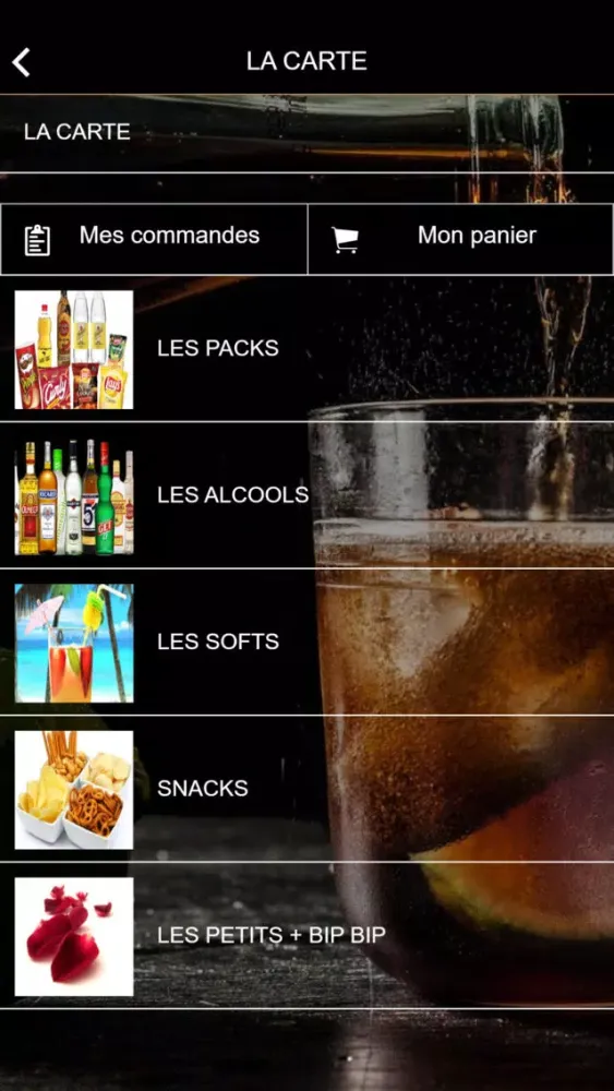 Tangkapan layar Bip Bip Apéro