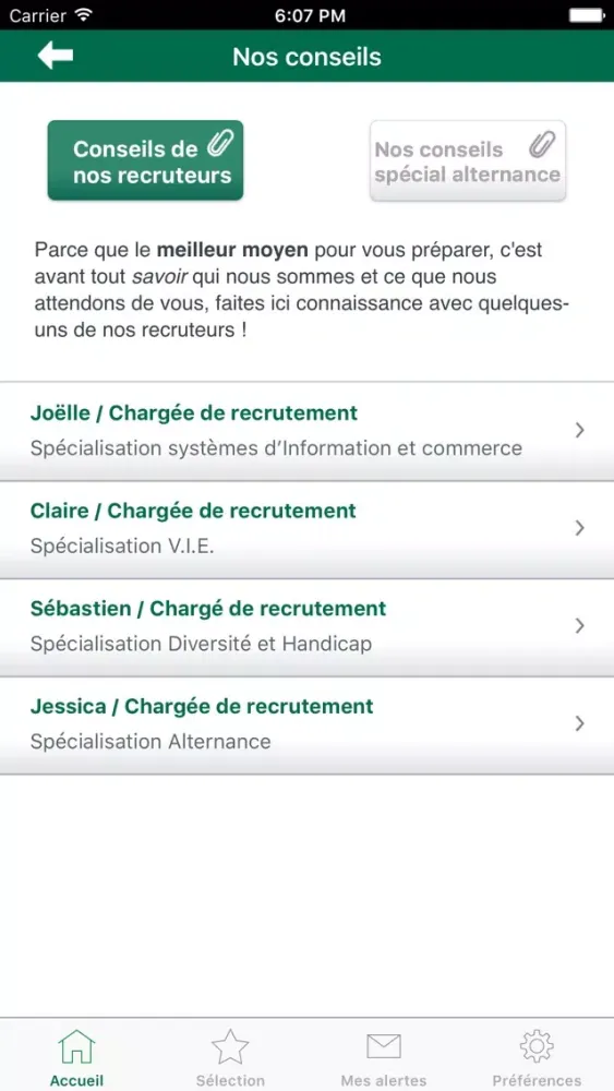 MyCAJobs Ekran Görüntüleri