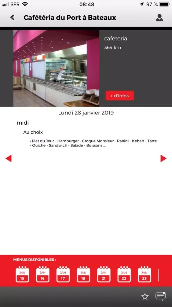Capturas de tela do Crous Resto'
