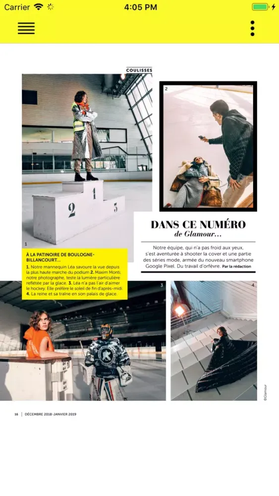 Captures d'écran de Glamour France