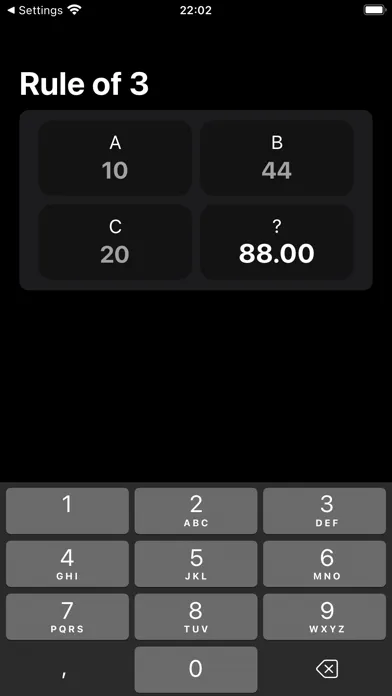 Capturas de tela do Best Proportion Calc