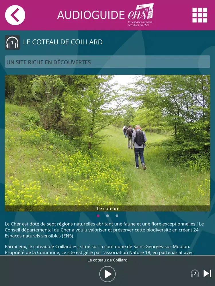 Coteau de Coillard -AudioGuide iPad  Screenshots