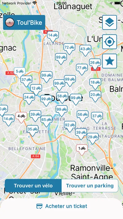 Tangkapan layar Toul'Bike - Vélo Toulouse