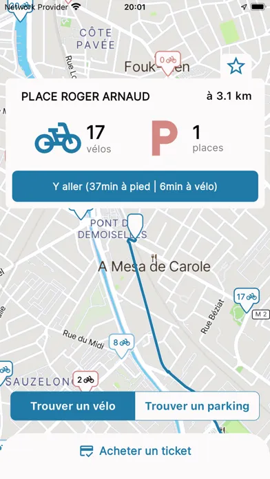 Tangkapan layar Toul'Bike - Vélo Toulouse