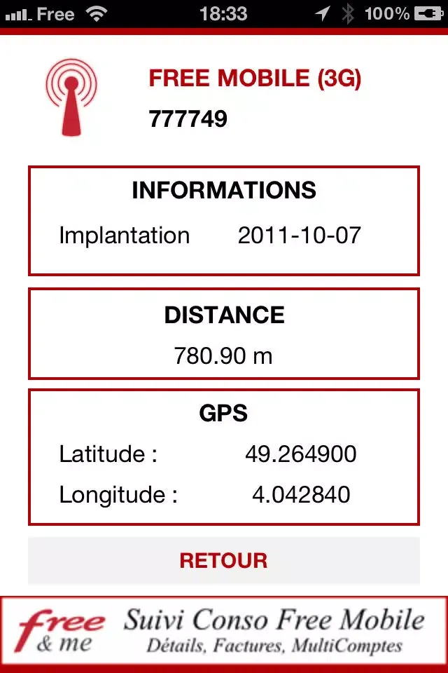 Antennes Free Mobile স্ক্রিনশট