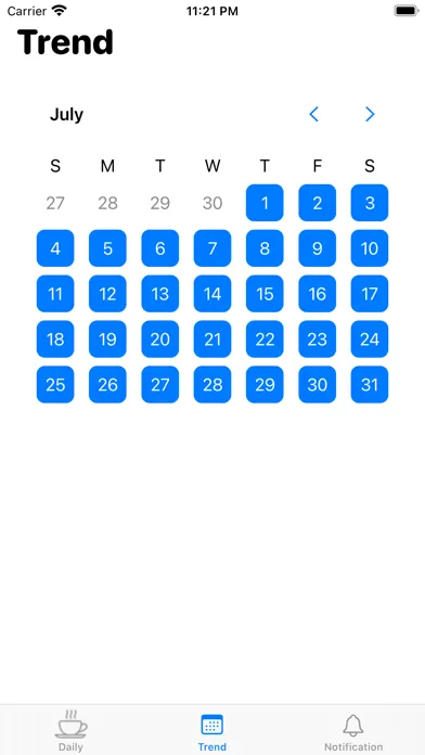 Captures d'écran de Barista - Caffeine tracker