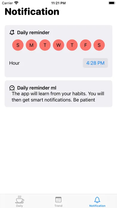 Captures d'écran de Barista - Caffeine tracker