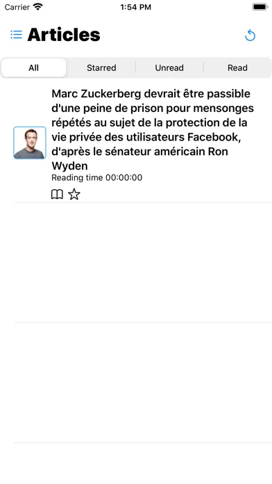Captures d'écran de Wallabag 2 official