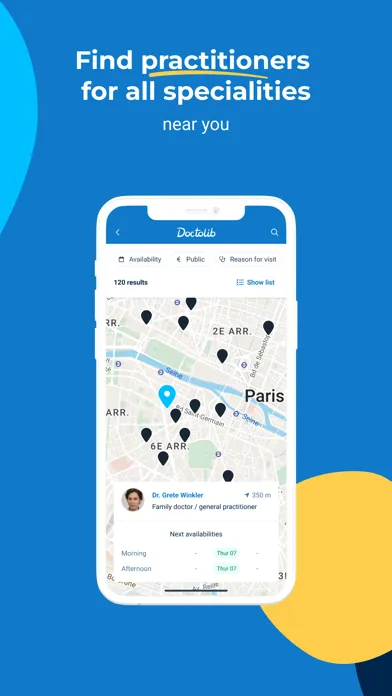 ภาพหน้าจอของ Doctolib - Your health partner