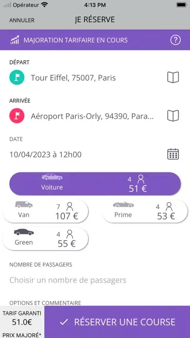 Captures d'écran de EasyRide