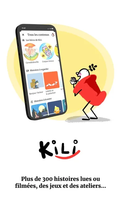 Capturas de pantalla de KiLi, l'appli des enfants