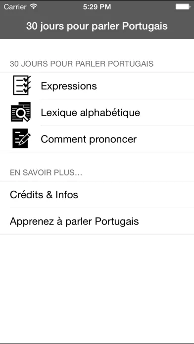 Screenshot di 400 expressions portugaises