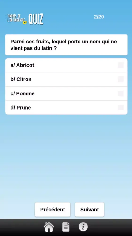 Captures d'écran de Les timbrés de l'orthographe