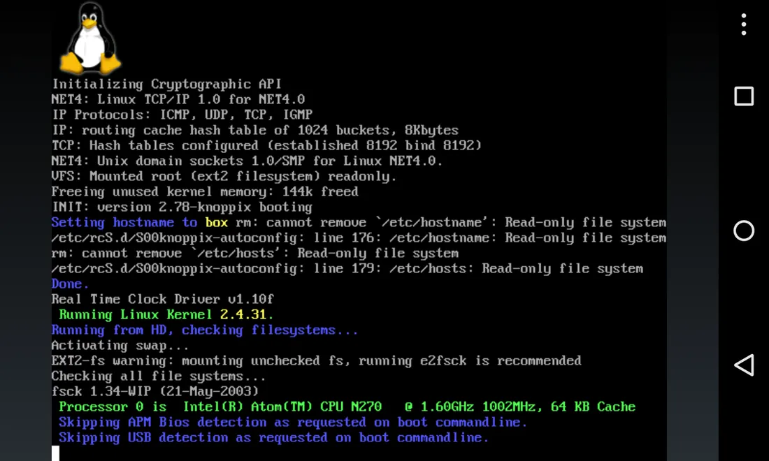 Ảnh chụp màn hình của Limbo x86 PC Emulator