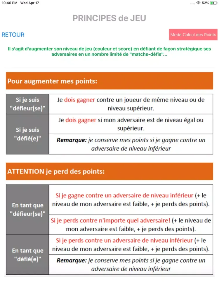 Captures d'écran de Jeu Défis iPad 