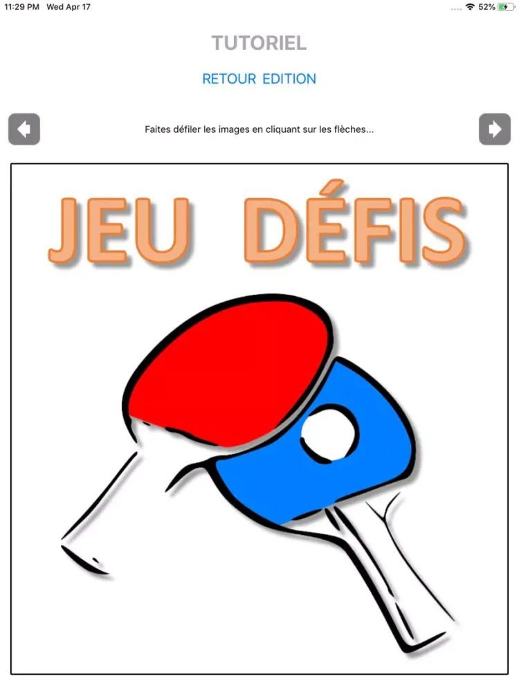 Captures d'écran de Jeu Défis iPad 