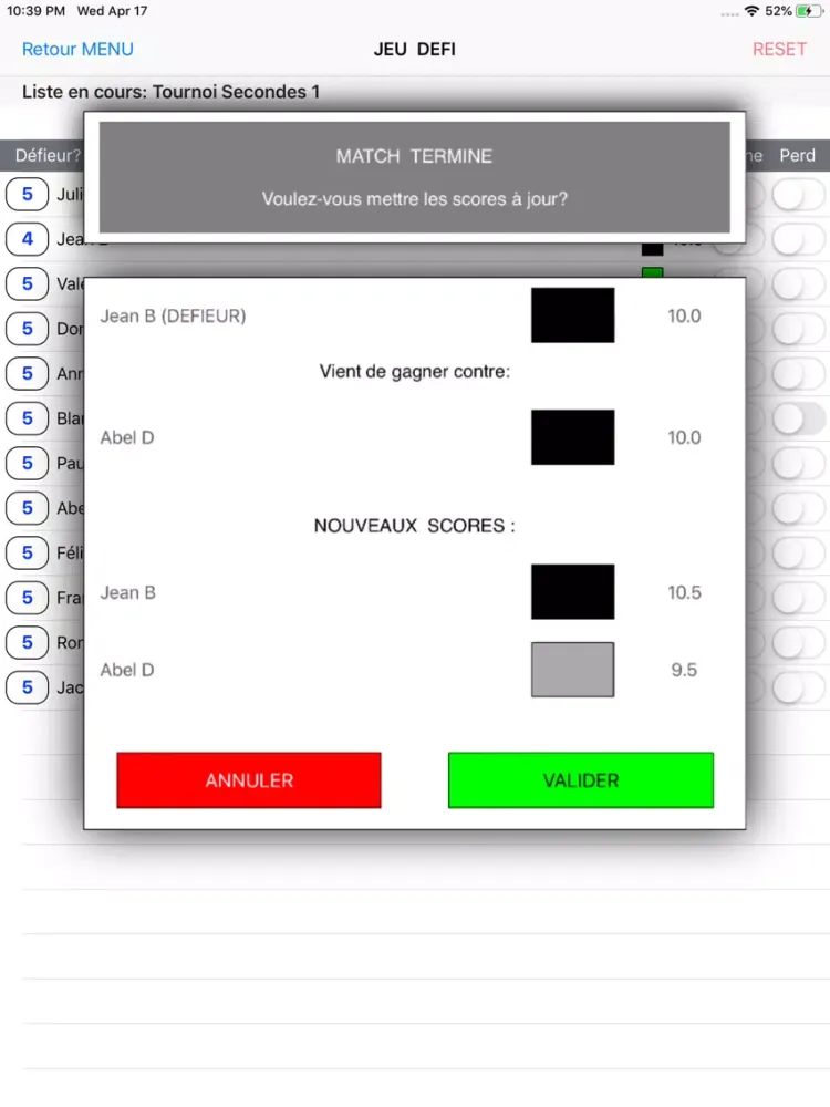 Captures d'écran de Jeu Défis iPad 