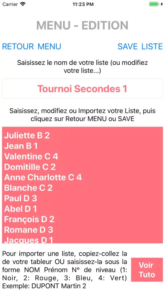 Captures d'écran de Jeu Défis
