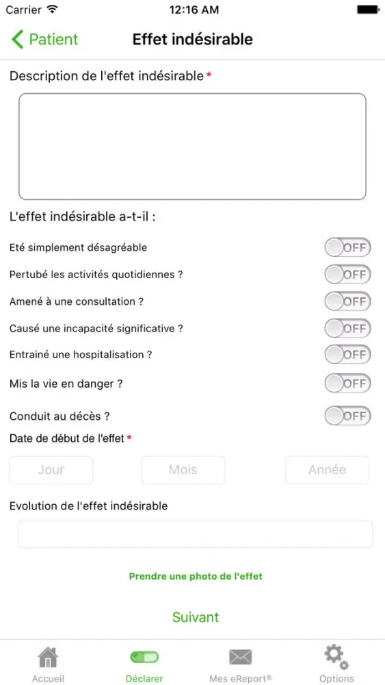 My eReport France Screenshots