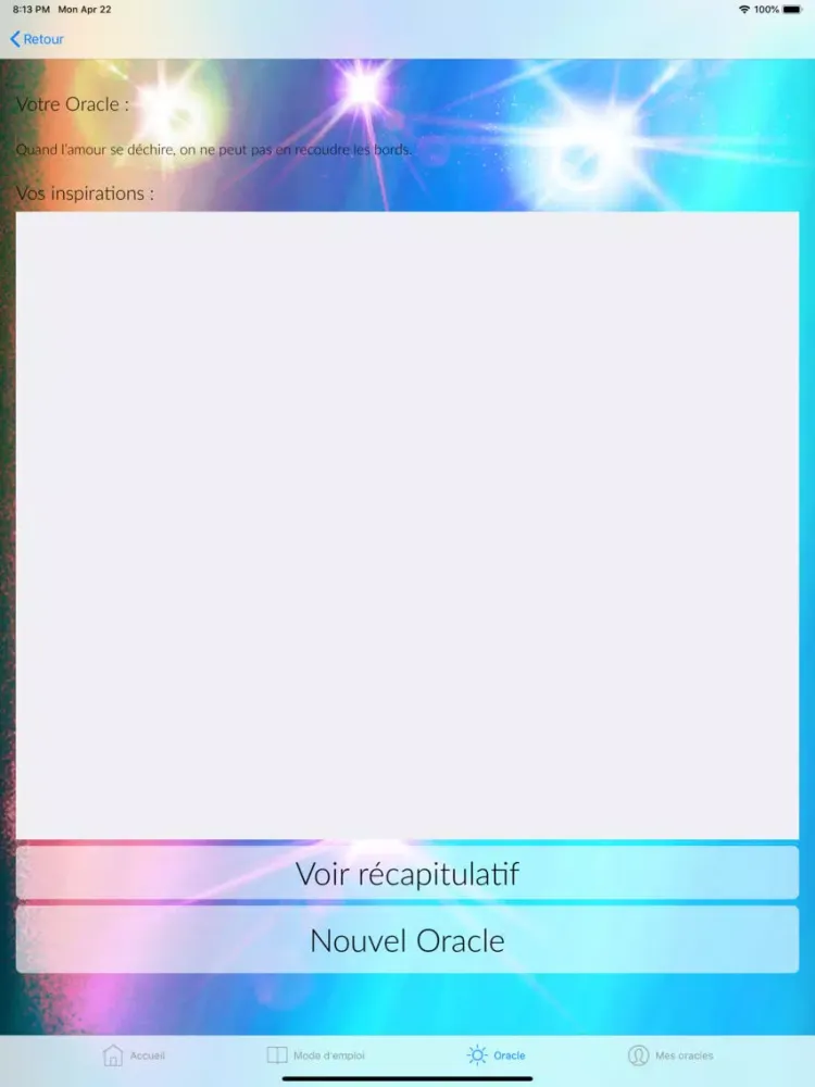 صور Oracle des proverbes iPad 