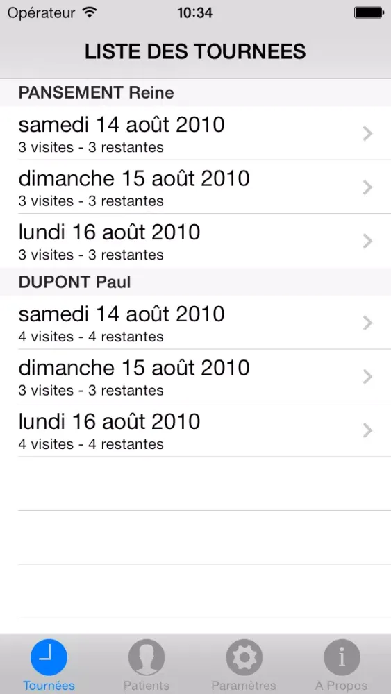 Captures d'écran de FIDUCIAL Equinox