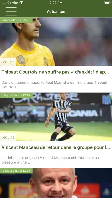 Actu Live Foot & Mercato Ekran Görüntüleri