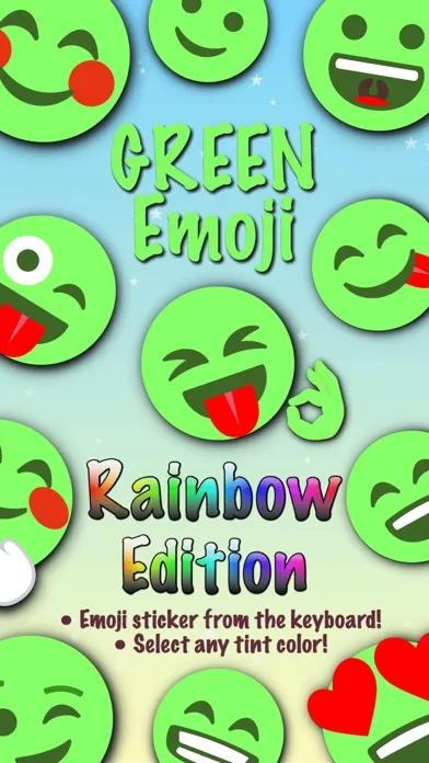 GREEN Emoji • Stickers應用截圖