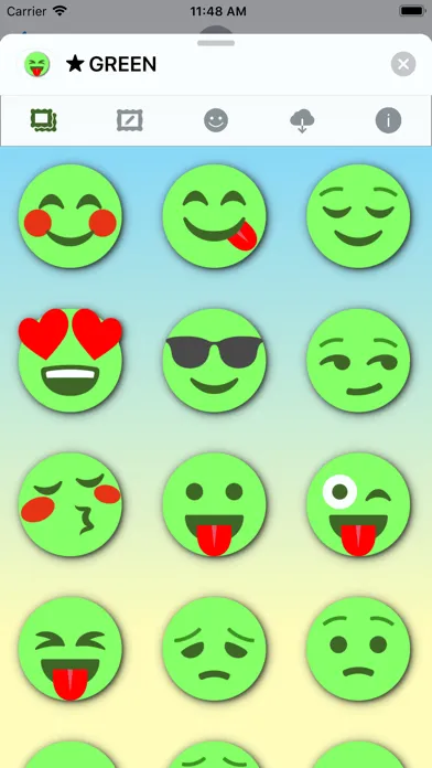 GREEN Emoji • Stickers應用截圖