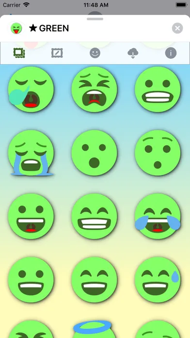 GREEN Emoji • Stickers應用截圖