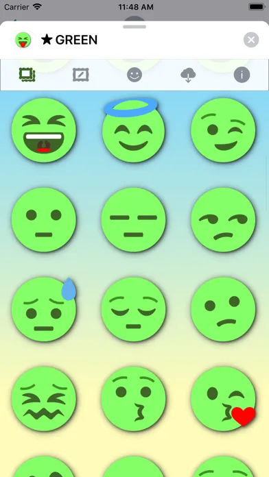 GREEN Emoji • Stickers應用截圖