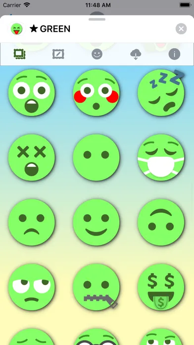 GREEN Emoji • Stickers應用截圖