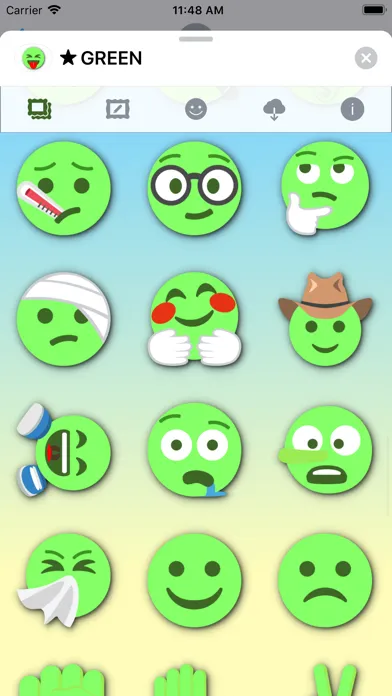 GREEN Emoji • Stickers應用截圖