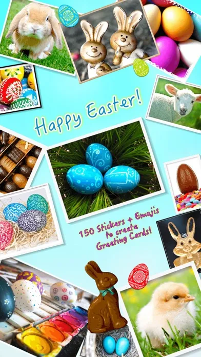 Ảnh chụp màn hình của Happy Easter • Greeting cards