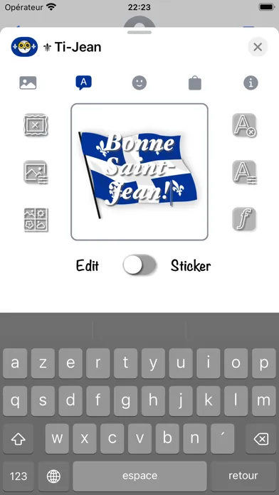 Ti-Jean Le Harfang • Stickers Ekran Görüntüleri