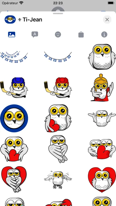 Ti-Jean Le Harfang • Stickers Ekran Görüntüleri
