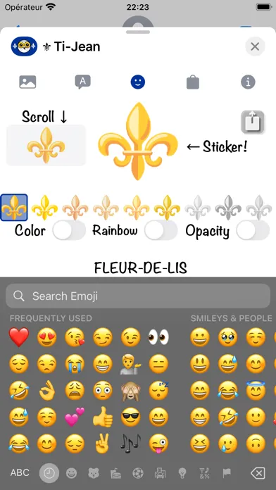 Ti-Jean Le Harfang • Stickers Ekran Görüntüleri